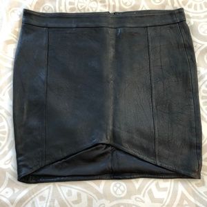 American Retro Leather Gina Mini Skirt